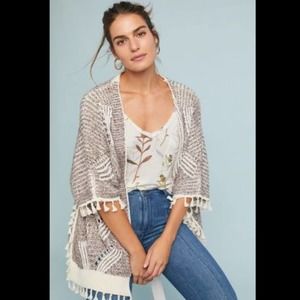 By Anthropologie Eliana Sweater Knit Kimono OSFM